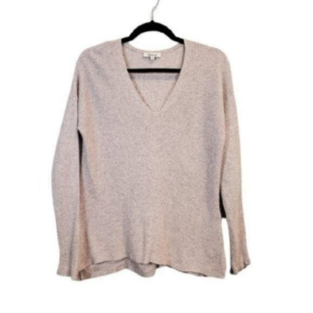 Madewell | Warmlight V-Neck Wool Alpaca blend Pullover Sweater Lavender purple